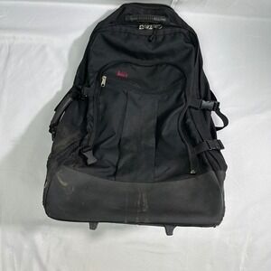 REI Rolling Backpack Black Wheeled Travel Pack Carry On Luggage 30"